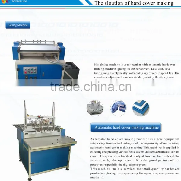 China Cheap Price Automatic Hard Cover Book Making Machine