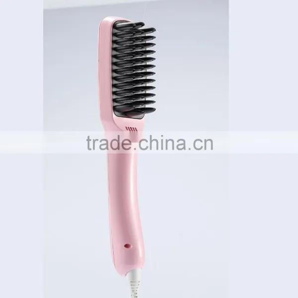 Hair Straightener Comb Electric LCD Auto Temperature Control Iron Brush Massager