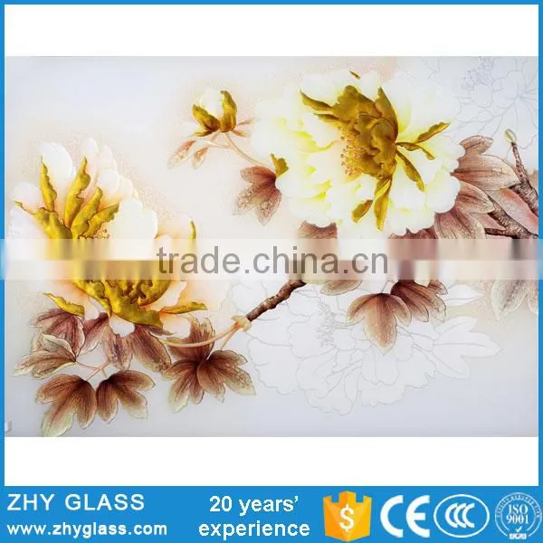 Custom Design Laminated Fusing Latest Glass Painting Designs photo-2