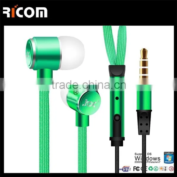 Microphone HIFI Stereo Rope Earphone With Shoelace Design--EO3031B photo-3
