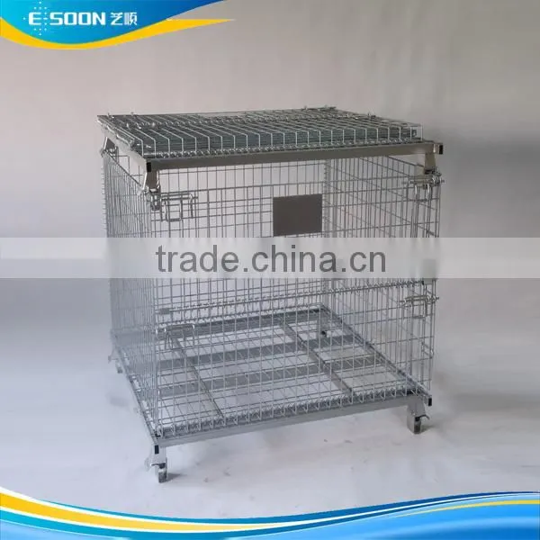 Metal Wire Weld Mesh Panel Storage Container photo-2