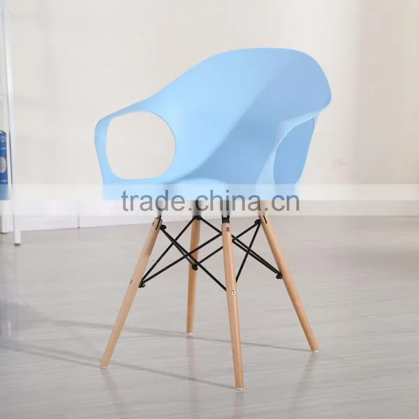 Popular Resin Room Black Chair With Armrest D002 photo-3
