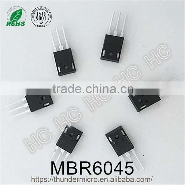 Original MBR6045 Schottky Barrier Rectifier Diode 60A 45V TO-247 TO-3P