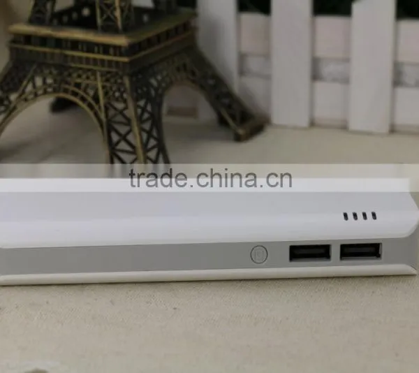 Free Sample Big Capacity Dual USB Port Portable Power Bank 15000mah photo-3