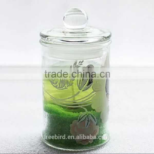 Colorful Jelly Candles in Clear Glass With Decoration Flower for Wholesale photo-3