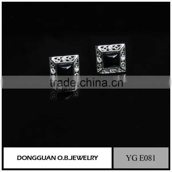 New 2016 Latest Gold Earring Designs Pink Diamond Earrings for Wedding photo-5