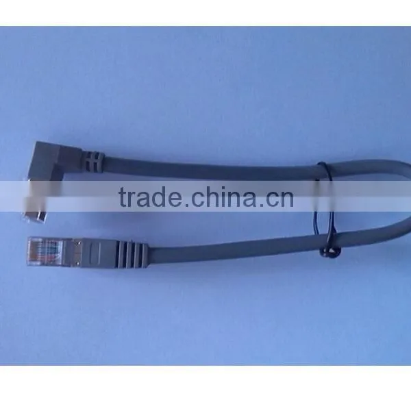 2ft CAT5e RJ45 Shielded 90 Degree Down to Straight FTP Ethernet LAN Cabl photo-5