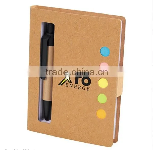 Recycled Hardcover Tear off Notepad With Pen photo-2