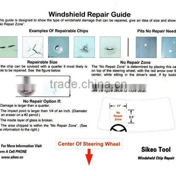 DIY Auto Glass Repair WINDSCREEN REPAIR KIT MOQ Only 48pcs photo-6