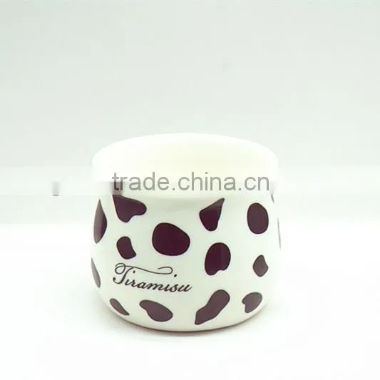 Hot-sale Food Safe Caremic Cup Tiramisu Packing Cup Pudding Cup Wholesale