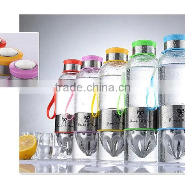 Trade Assurance Stainless Steel Juicer Color Glass Fruit Infuser Water Bottles photo-3