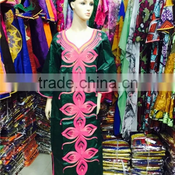 Bazin Riche Dress 2016 African Bazin Embroidery Design Dress for Women Design Fashion Dress photo-6