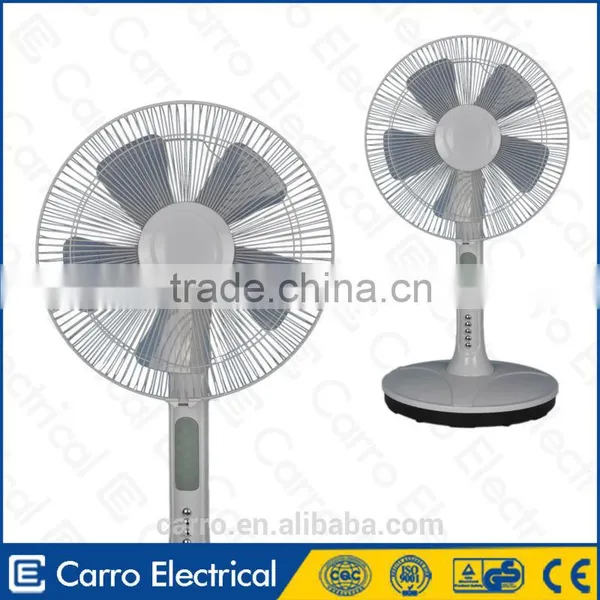 New Model 16inch Super Cooling Solar Battery Emergency dc Fan With Led photo-2