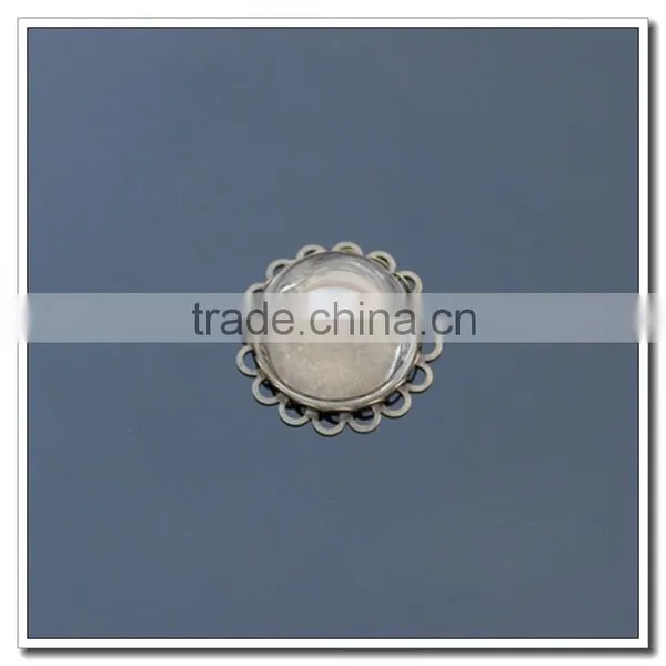 (25mm) Half Sphere Vials, Transparent 25mm Opening Semi-sphere Glass Cover, 25mm Diam Necklace Hanging Clear Glass Bubble Ball photo-2