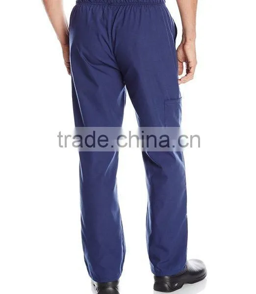 OEM Mens Unisex Medical Scrub Set V-neck 2 Pocket Top and Pant 2 Piece Set photo-4
