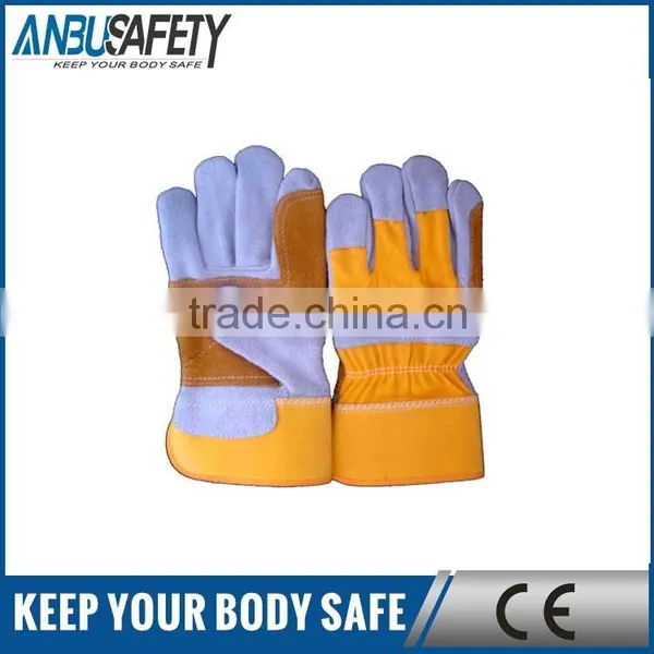 Good Quality Cowhide Leather Rugged Wear Work Gloves