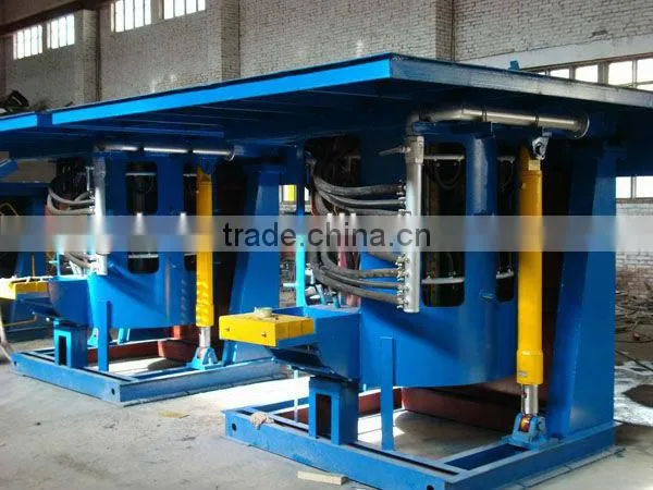 KGPS-2Tton Steel Shell Electric Induction Smelter for Aluminum, Iron, Copper ,steel,brass photo-5