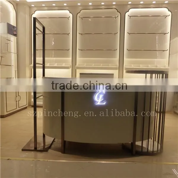 Accessories Display Cabinet, Wood Store Furniture, Wall Mounted Display Showcase photo-4