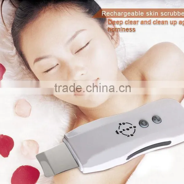 Promotion Ultrasonic Skin Scrubber Machine, Anion Rechargeable Ultrasonic Skin Scrubber Portable photo-6