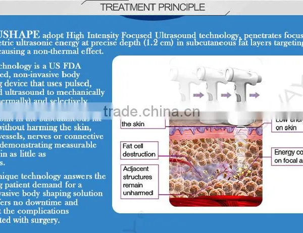 High Intensity Focused Ultrasound High Performance Hifu Fat Weight Loss / Ultrasound Weight High Focused Ultrasonic Loss Machine / Hifu Slimming Machine With Factory Price photo-5