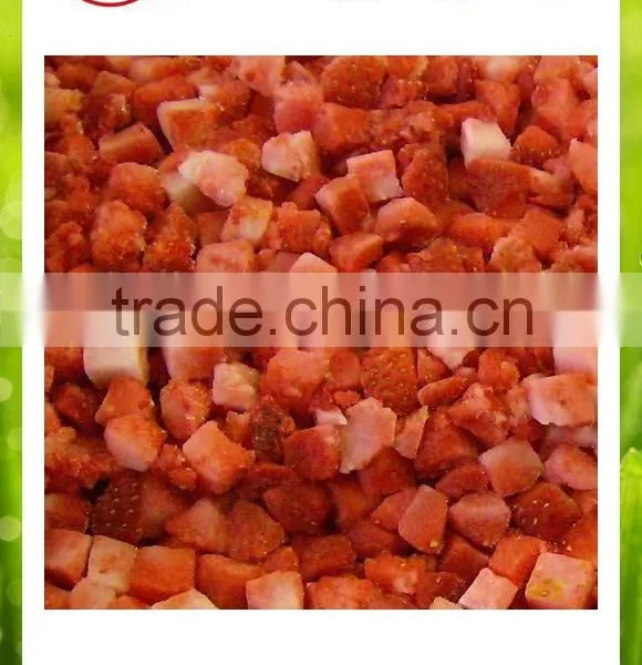 For Export Organic Frozen IQF Strawberry Dice and Cube photo-2