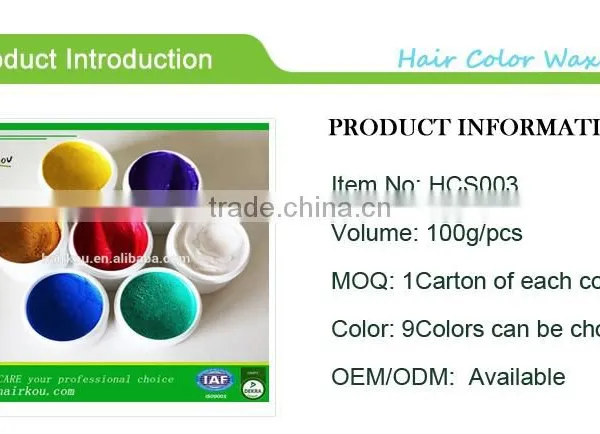 Party Night Glitter Hair Color Wax for Men and Lady 100g photo-6