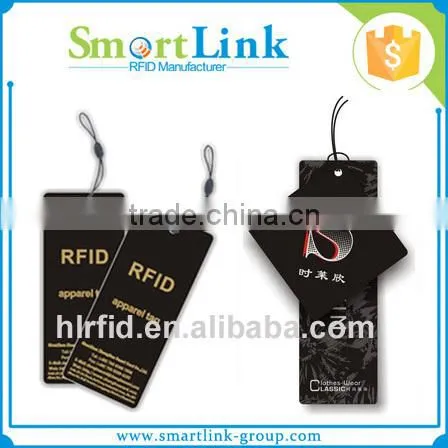 Customized RFID Apparel Price Tag,rfid Uhf Clothing Label Hang Tag for Garment Inventory Management