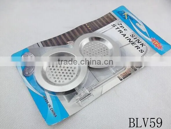 Sets of Stainless Steel Mesh Sink Strainer Drain Stopper Trap Kitchen Bathroom New Type photo-4