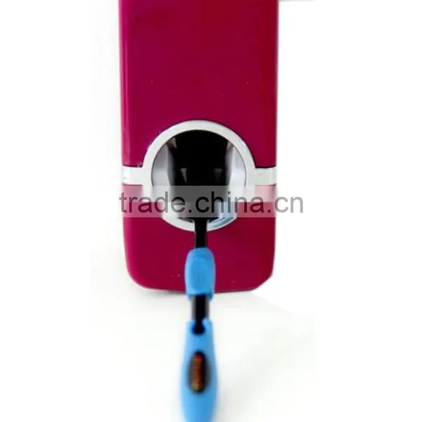 Bathroom Sets Toothpaste Dispenser Automatic Toothpaste Squeezer With 5 Toothbrush Holder Home Wall Mount photo-3