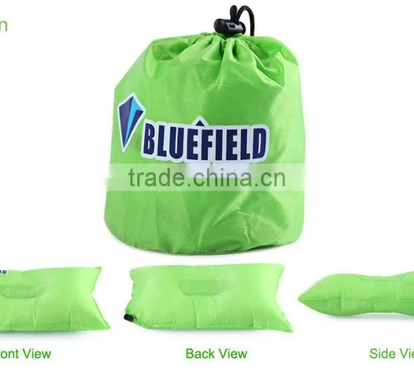 BLUEFIELD Inflatable Oxford Air Pillow High Elastic Foldable Sleeping Cushion for Camping Hiking photo-4