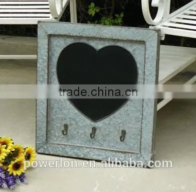 Practical Home Decoration Rusty Metal Wall Hook With Blackboard photo-2
