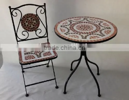 Set of 3pcs 2 Seater Mosaic Bistro Set photo-2