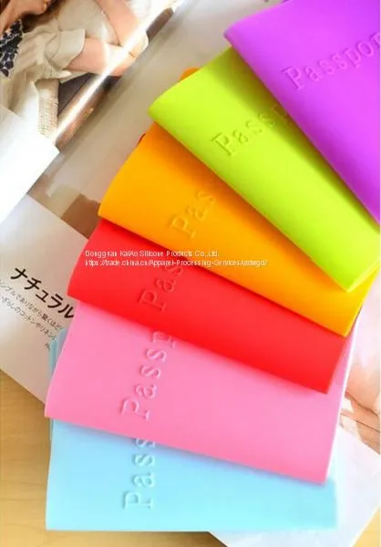 Colorful Case Silicone Protective Passport Cover photo-3