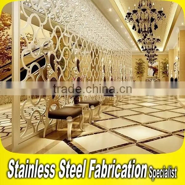 Custom Made Stainless Steel Hotel Lobby Wall Decoration photo-3