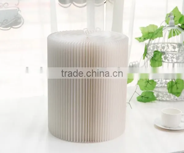Portable Flexible Paper Stool Expanding Paper Chair With Felt Pad Waterproof White photo-5