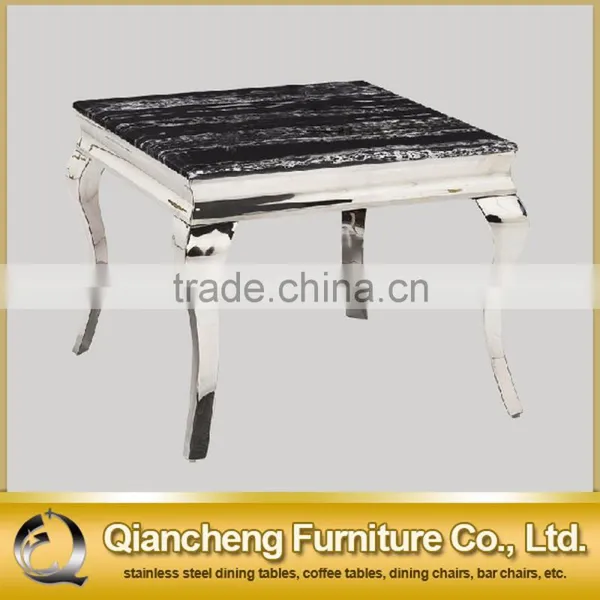 Marble Top Stainless Steel Dining Sets for Dining Rooom Furniture photo-6