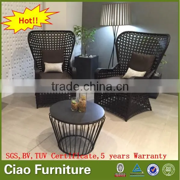 Synthetic Rattan Garden Furniture High Back Chair Leisure Chair photo-3