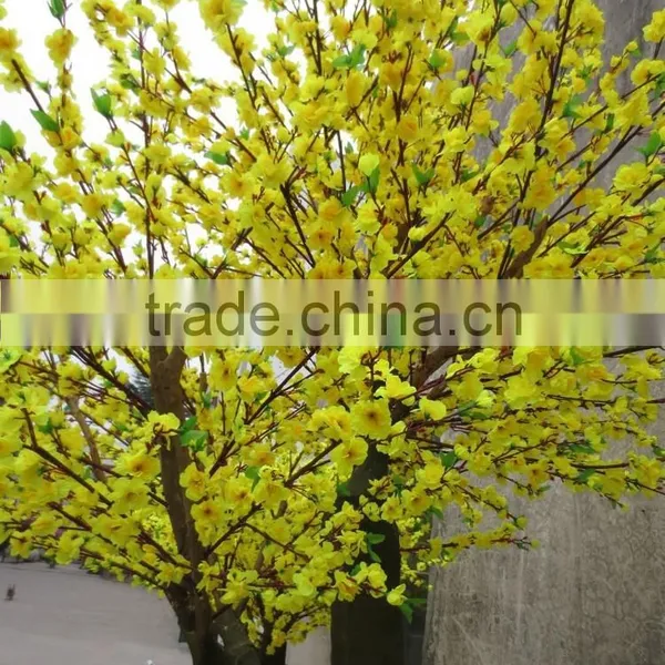 Yellow Silk Cherry Blossom Tree With Artificial Flower photo-3
