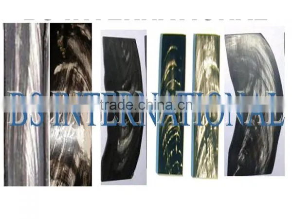 Natural Horn Black & White Streak Plates photo-2