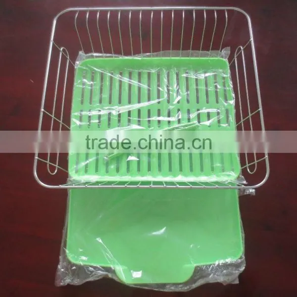 Foldable Stainless Steel Kitchen Furniture Dish Dryer Shelf photo-3