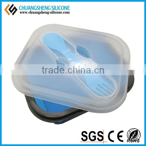 FDA Silicone Lunch Case, Food Container, Silicone Gift photo-4