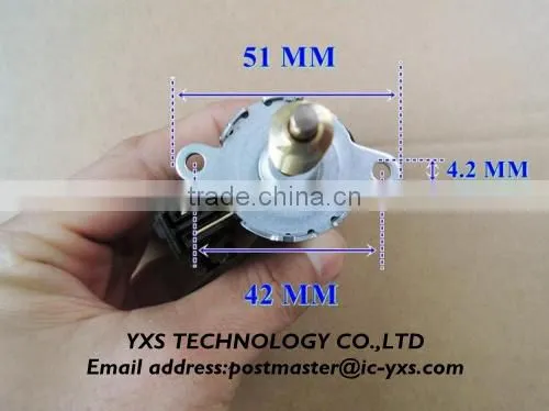 For Car Seat Adjust Motor Strong Magnetic High Torque Dc12 V 3600 RPM Long Axis dc Motor photo-2