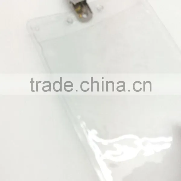3" * 4" ID Badge Holder With Metal Clip, Name Tag Holder, ID Card Holder With Clip photo-2