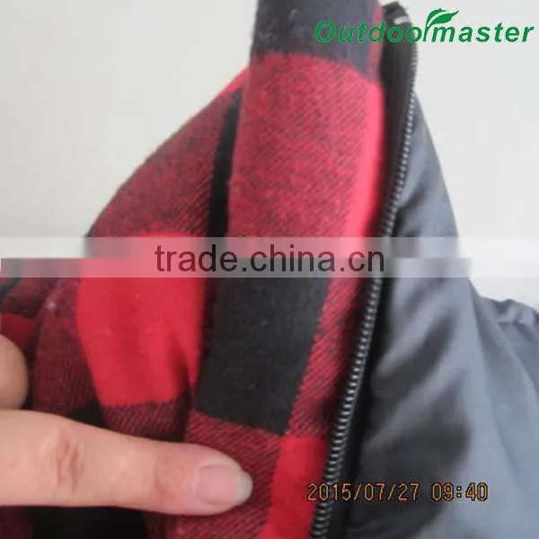 Factory Production Portable Comfortable Blue Fabric Down Sleeping Bag photo-5
