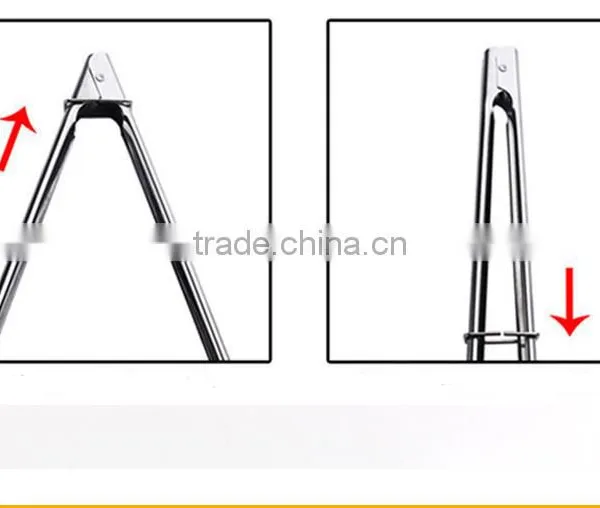 Kitchen Utensil 9'' 12'' Salad Vegetable Bread Food Tong Stainless Steel Food BBQ Tongs photo-3