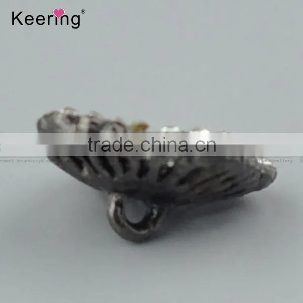 Keering-made Square Metal Rhinestone Button for Garment Decoration WBK-1477 photo-2