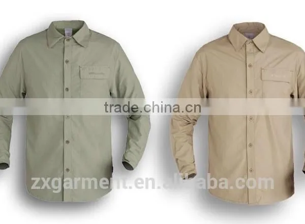 ZX UV Outdoor Protection Fabric Cheap Long Sleeve Fishing Usage uv Wholesale Fishing Shirts photo-5