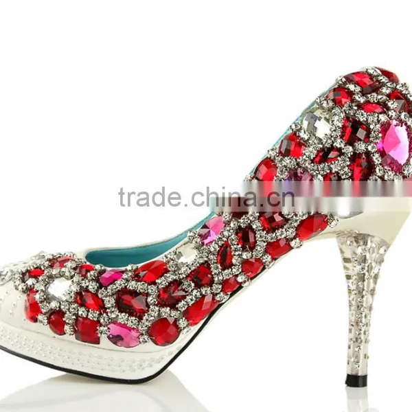 Red Special Flat Back Plating Crystal Rhinestones Accessories Sew on Crystal Decoration photo-4