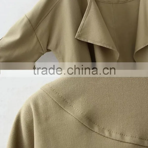 2016 Spring European and American Style Turn-down Collar Loose Fit Jacket for Women photo-4