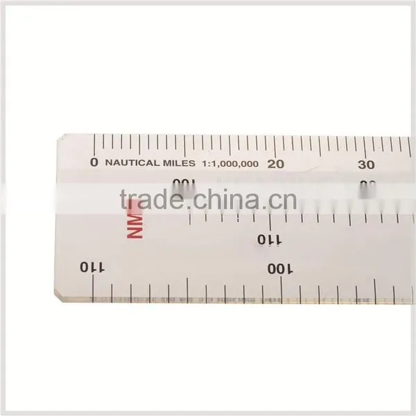 Nautical Miles Scale Ruler, 2.5mm Thickness Military Nautical Straight Ruler for Measuring, Echelle 1/1000 000 # KNM-5 photo-3